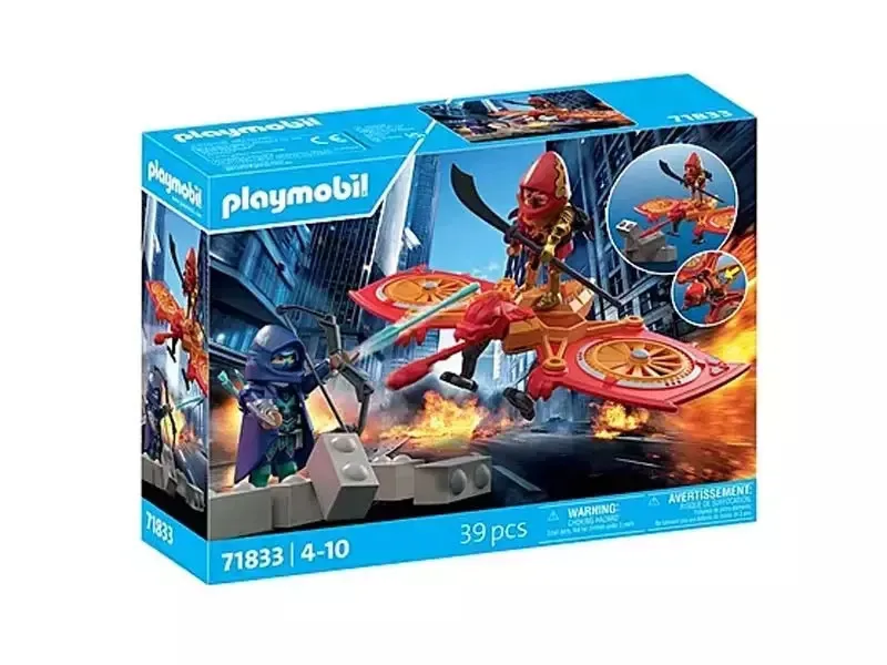 Playmobil Hero Fight with Drone and Evil Ninja για 4-10 ετών 71833 - Image 1