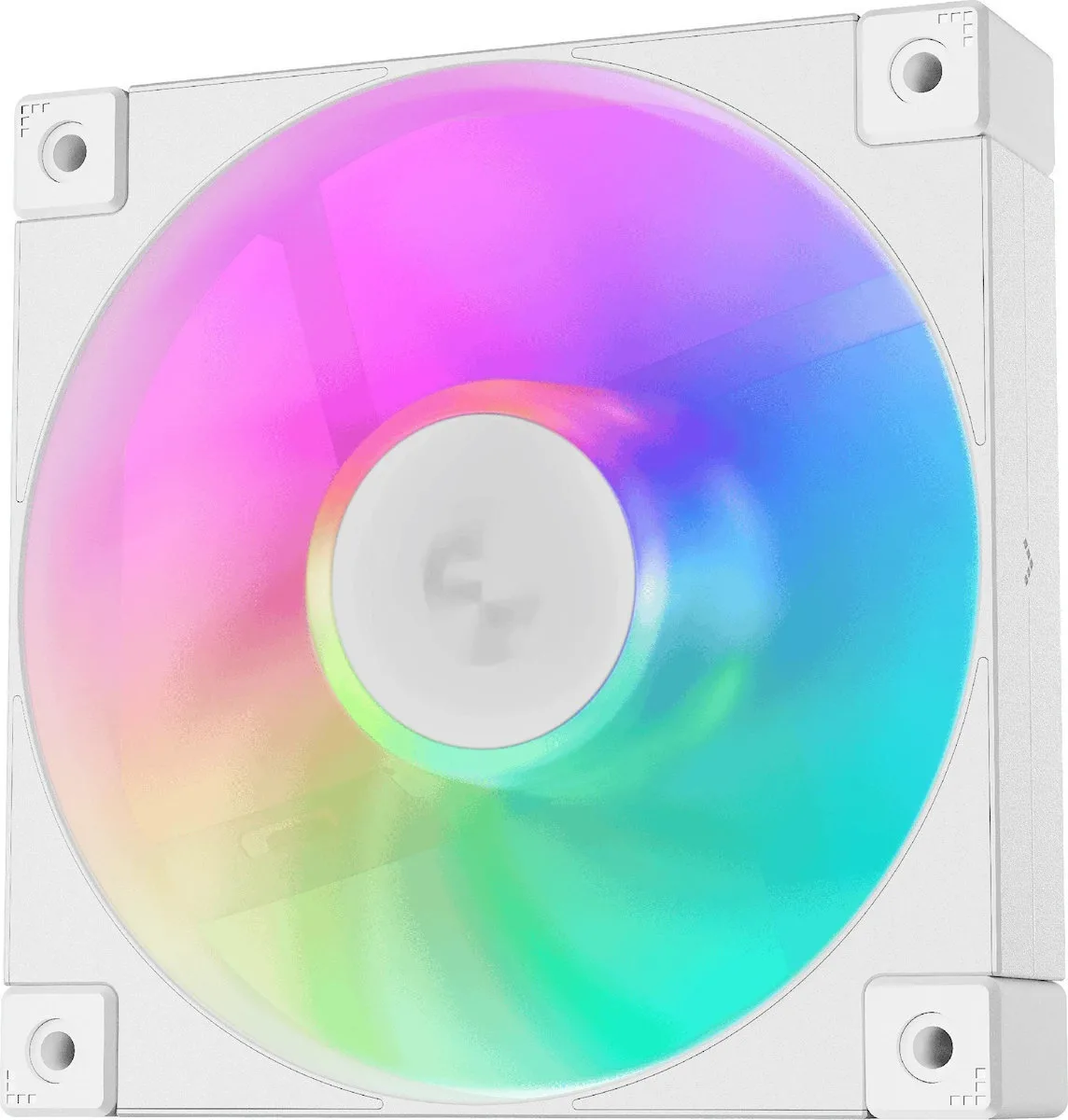 Deepcool Fd12 Case Fan 120mm με ARGB Φωτισμό και Σύνδεση 4-Pin PWM / 3-Pin Λευκό - Image 1