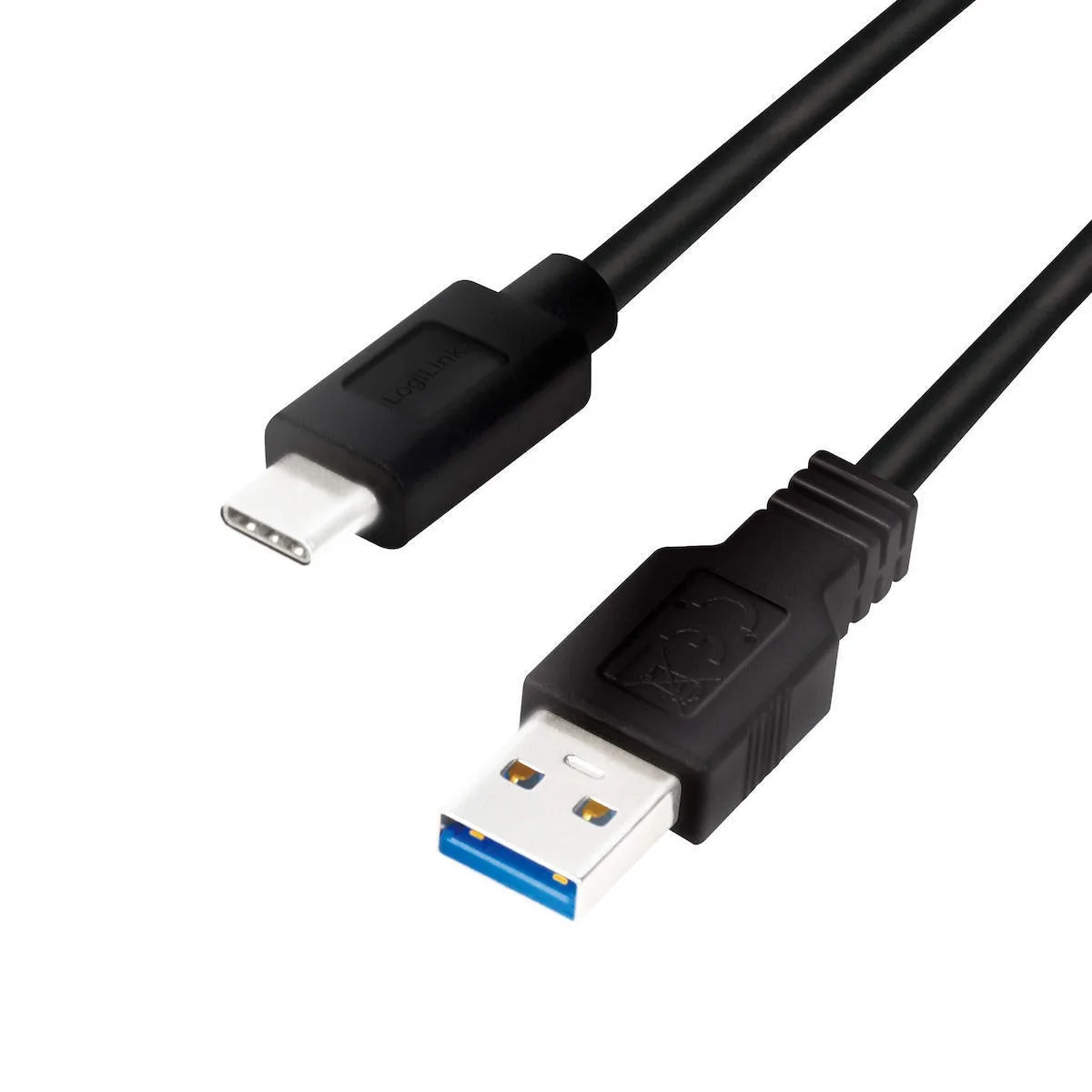 LogiLink USB 2.0 Cable USB-C male - USB-A 15W Μαύρο 3m CU0171 - Image 1