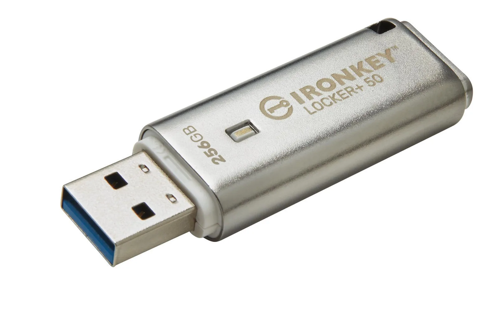 20251003171557_kingston_ironkey_locker_50_256gb_usb_2_0_stick_asimi Kingston Ironkey Locker+ 50 256GB USB 2.0 Stick Ασημί - Image 1