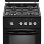 MPM MPM-56-KGF-21/B Κουζίνα 54lt με Εστίες Υγραερίου Π50εκ. Μαύρη