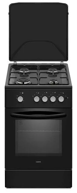 MPM MPM-56-KGF-21/B Κουζίνα 54lt με Εστίες Υγραερίου Π50εκ. Μαύρη - Image 1