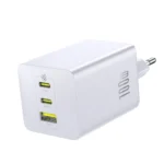Baseus Φορτιστής Χωρίς Καλώδιο με Θύρα USB-A και 2 Θύρες USB-C 100W Power Delivery / Quick Charge 3.0 Λευκός (EnerFill FE11)