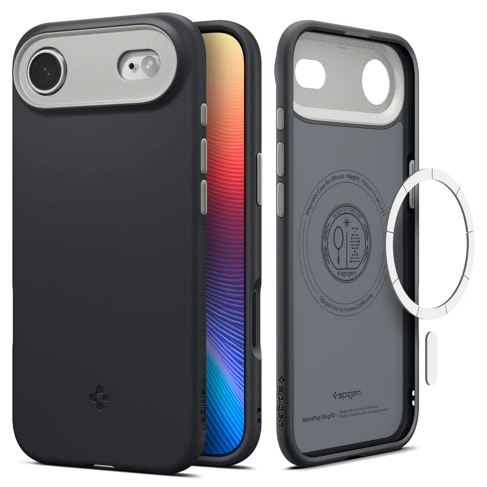 Spigen Nano Pop MagSafe Back Cover Σιλικόνης Black Sesame (iPhone Air) ACS10301 - Image 1
