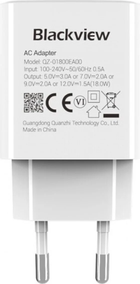 BlackView Φορτιστής Χωρίς Καλώδιο με Θύρα USB-A 18W Quick Charge 3.0 Λευκός (CHAR-18W/BV) - Image 1