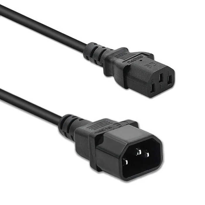 Qoltec Power Cable Ups Iec C13/c14 3x1.0mm² 1.5m - Image 1