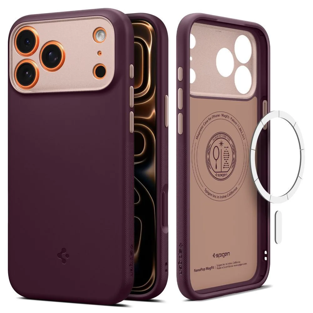 Spigen Nano Pop Mag Back Cover Σιλικόνης Μπορντό (iPhone 17 Pro Max) ACS10261 - Image 1