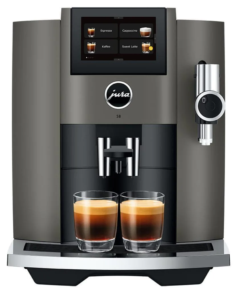 Jura S8 Αυτόματη Μηχανή Espresso 1450W Πίεσης 15bar με Μύλο Άλεσης Dark Inox - Image 1
