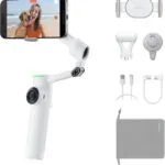Insta360 Flow 2 Pro Creator Kit Gimbal Κινητού με Σταθεροποιητή 3 Αξόνων και 10 ώρες λειτουργίας Λευκό