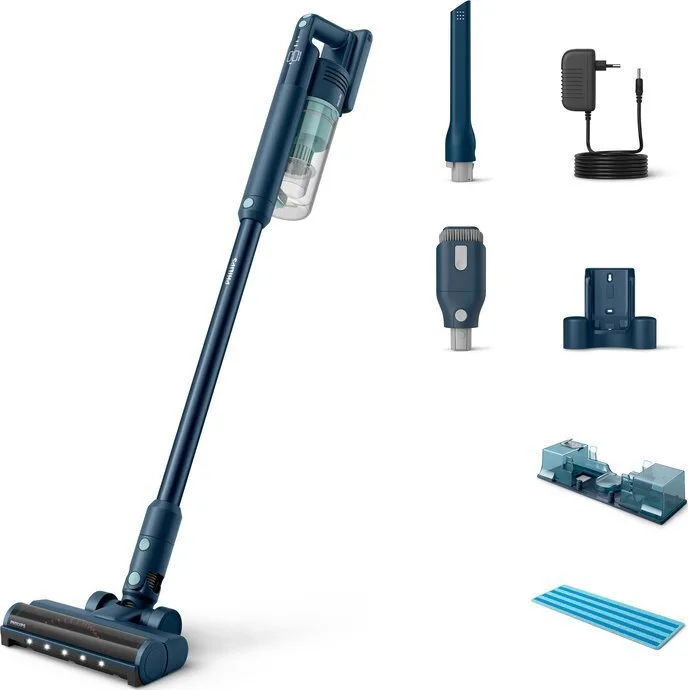 Philips XC5041/01 Επαναφορτιζόμενη Σκούπα 2 σε 1 Stick & Χειρός 25.3V Τιρκουάζ - Image 1