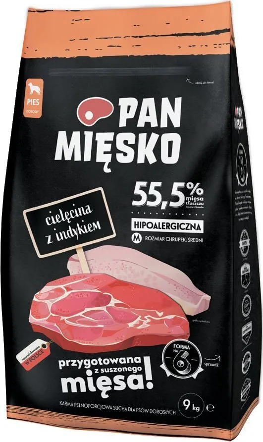 Pan Miesko 20kg Ξηρά Τροφή Σκύλων Μικρόσωμων Φυλών με Μοσχάρι, Γαλοπούλα, Λαχανικά, Κρέας, Σολομό, Βοδινό, Κοτόπουλο και Συκώτι - Image 1