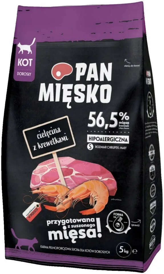 20251010132542_pan_miesko_xira_trofi_gatas_me_moschari_garides_1_6kg Pan Miesko Ξηρά Τροφή Γάτας με Μοσχάρι / Γαρίδες 1.6kg - Image 1