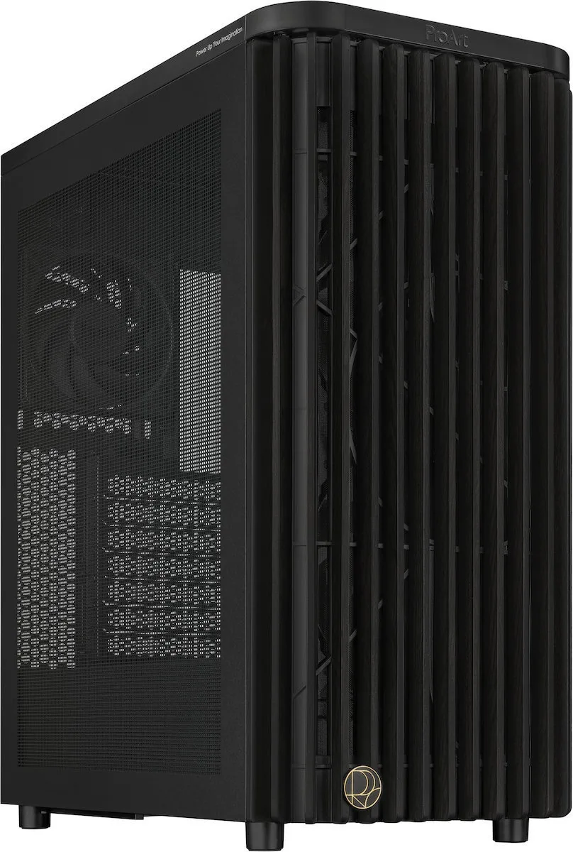 Asus ProArt PA401 Gaming Midi Tower Κουτί Υπολογιστή με Πλαϊνό Παράθυρο Wood Edition - Image 1