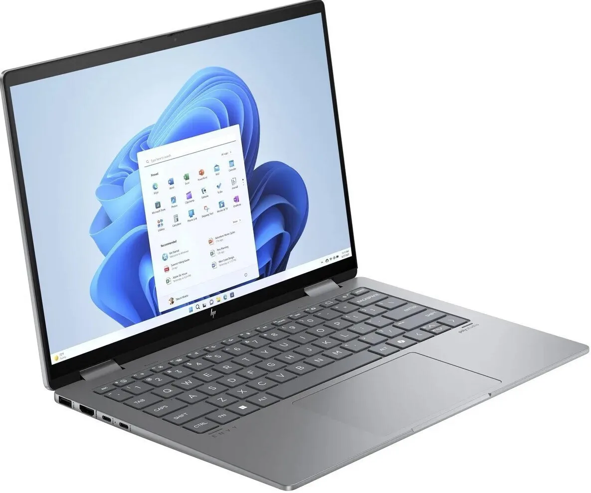 HP ENVY X360 14-fa0016nw 14" IPS 120Hz (Ryzen 7-8840HS/16GB/1.0TB SSD/W11 Home) Meteor Silver (US Keyboard) - Image 1
