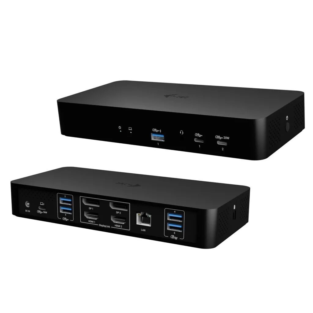 20251013170907_i_tec_usb_c_docking_station_me_hdmi_displayport_4k_pd_ethernet_mayro_caintgdual4kdocpd i-tec USB-C Docking Station με HDMI/DisplayPort 4K PD Ethernet Μαύρο (CAINTGDUAL4KDOCPD) - Image 1