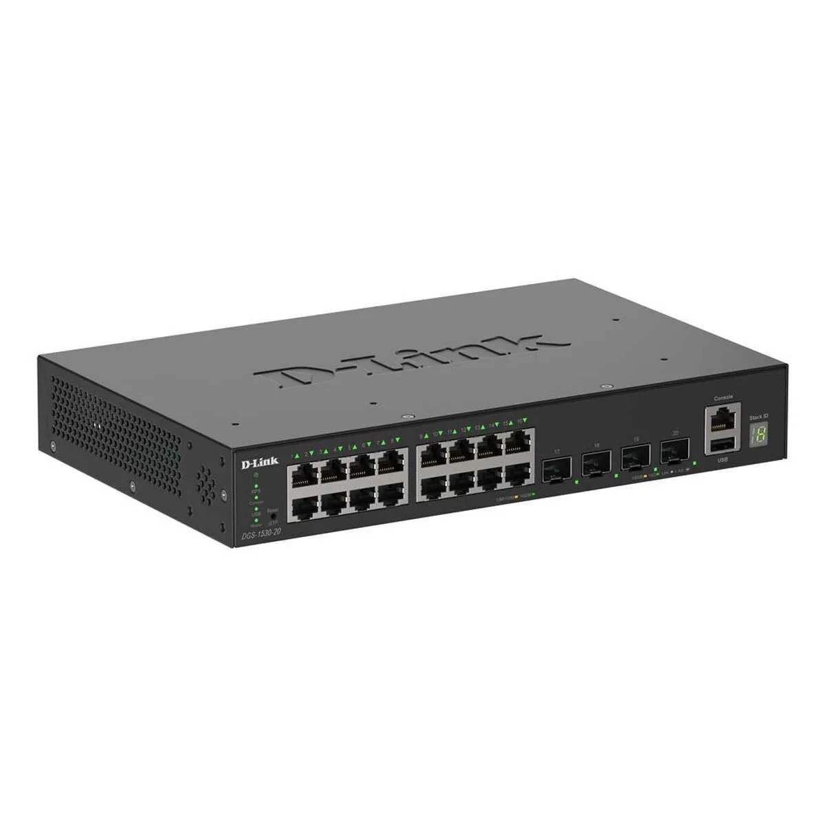 D-Link DGS-1530-20/E Managed L2 Switch με 16 Θύρες Gigabit (1Gbps) Ethernet και 4 SFP Θύρες - Image 1