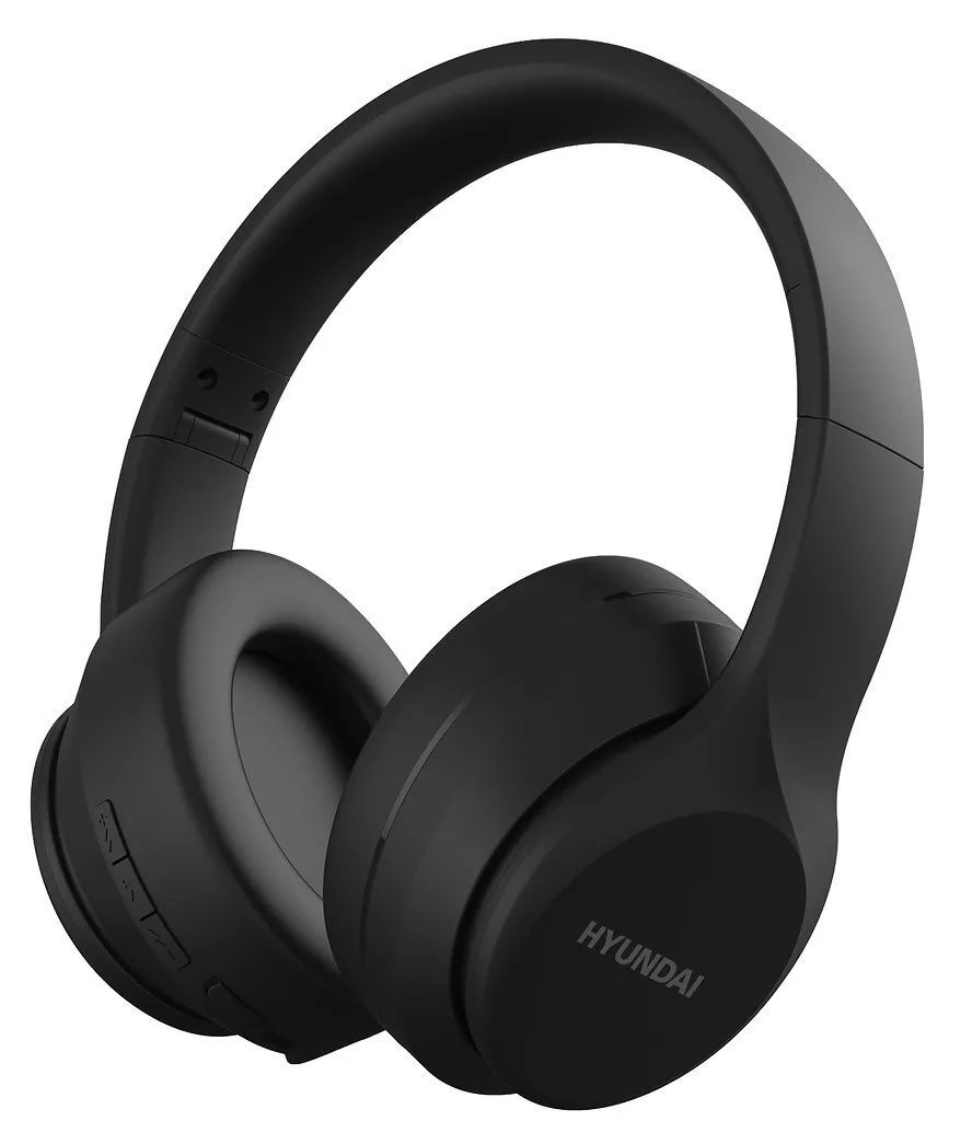 Hyundai HBTM45B Ασύρματα / Ενσύρματα Over Ear Ακουστικά με 31 ώρες Λειτουργίας Μαύρα - Image 1