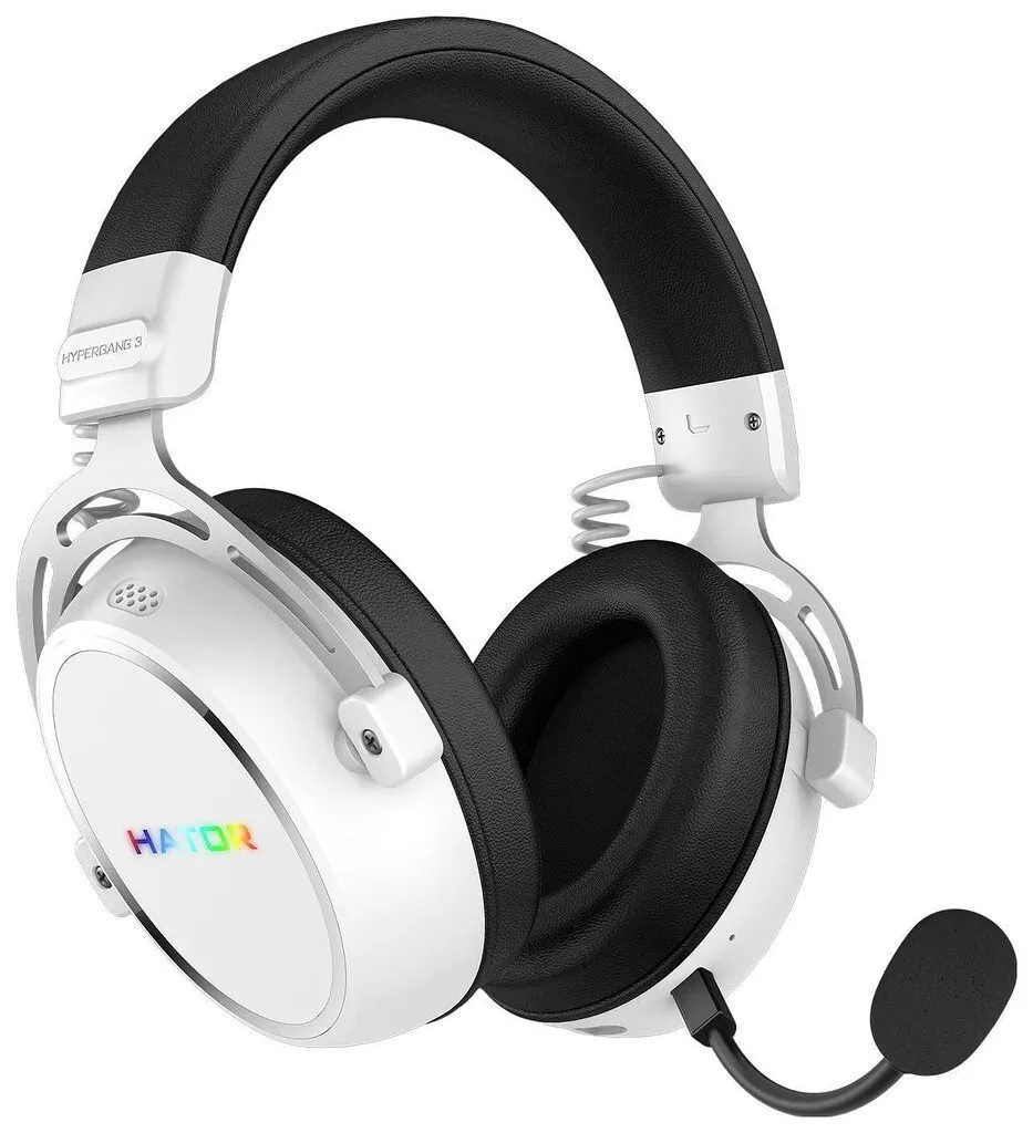 20251015121459_hator_hypergang_3_asyrmato_over_ear_gaming_headset_me_syndesi_bluetooth_usb_leyko HATOR Hypergang 3 Ασύρματο Over Ear Gaming Headset με σύνδεση Bluetooth / USB Λευκό - Image 1