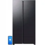 Samsung Ψυγείο Ντουλάπα 262lt Total NoFrost Υ178.4xΠ91.2xΒ72.6εκ. Μαύρο RS70F65QEFEO
