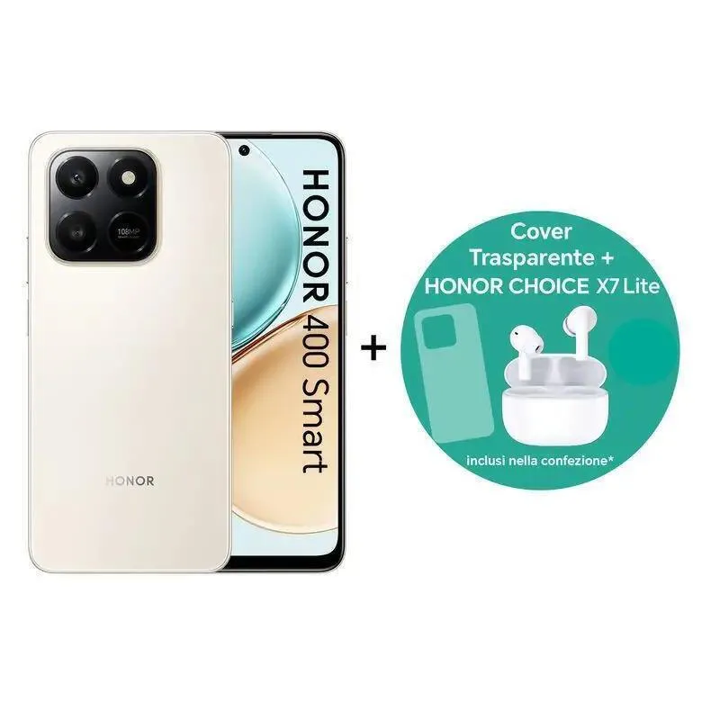 Honor 400 Smart 4G Dual SIM (8/256GB) Gold & Choice X7 Lite - Image 1