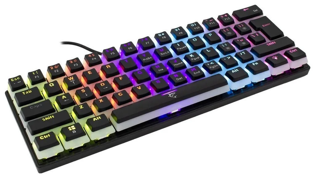 White Shark Ashiko 2 Gaming Μηχανικό Πληκτρολόγιο 60% με Outemu Blue διακόπτες και RGB φωτισμό (Αγγλικό US) - Image 1