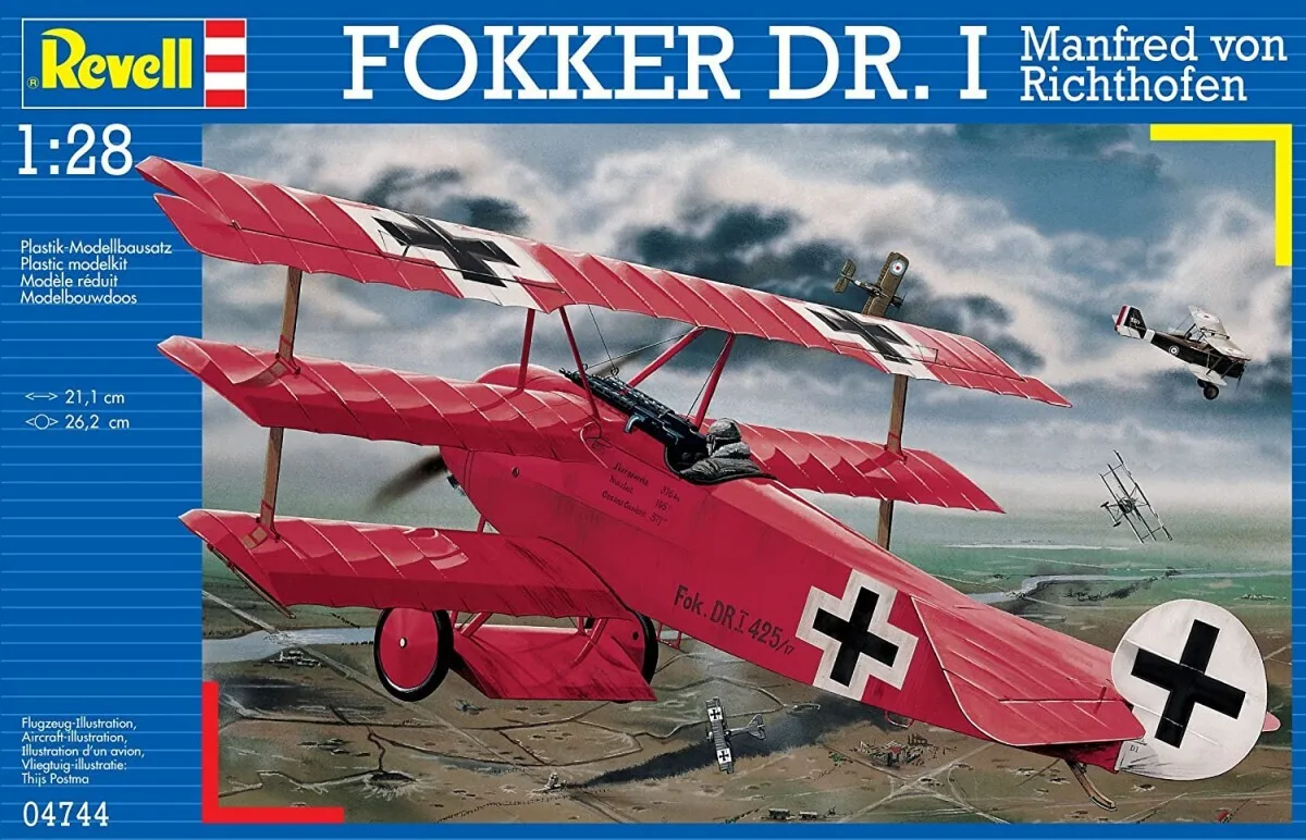 Revell Fokker Dr.I "Richthofen" Φιγούρα Μοντελισμού Αεροπλάνο σε Κλίμακα 1:28 04744 - Image 1