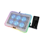 Rampage Cooling Pad για Laptop έως 17" με Φωτισμό Ασημί WEN-NB-RMPG-012