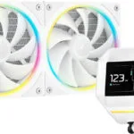 Deepcool LM240 Υδρόψυξη Επεξεργαστή Διπλού Ανεμιστήρα 120mm για Socket AM4/AM5/1700/1200 με RGB Φωτισμό Λευκή