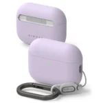 Ringke Silicone Θήκη Σιλικόνης με Γάντζο Light Purple για Apple AirPods Pro 3