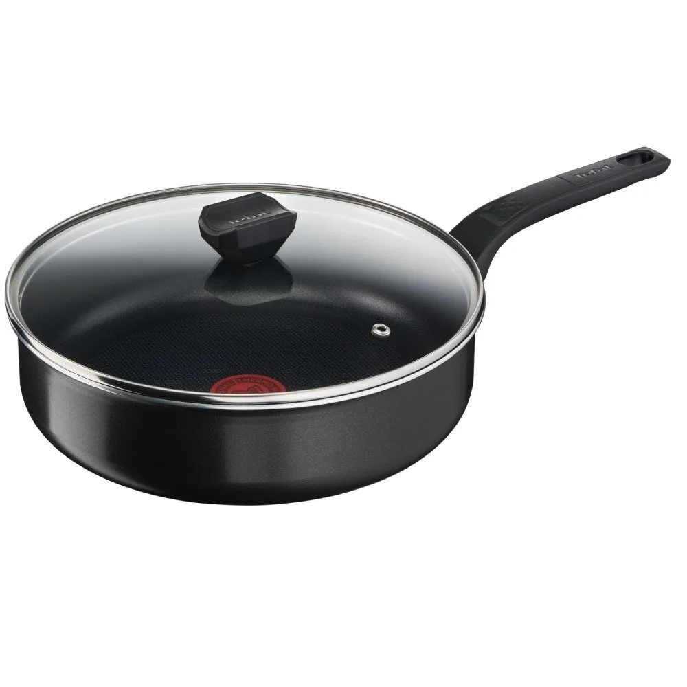 Tefal Simply Clean Τηγάνι από Αλουμίνιο Με Καπάκι με Αντικολλητική Επίστρωση 24cm B56732 - Image 1