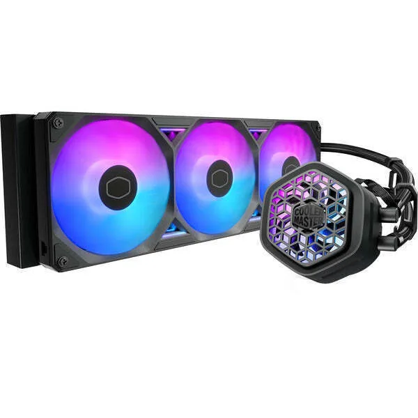 CoolerMaster MasterLiquid 360 Atmos II VRM Υδρόψυξη Επεξεργαστή Τριπλού Ανεμιστήρα 120mm για Socket AM4/AM5/1700/1200/115x με ARGB Φωτισμό - Image 1