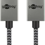 Goobay Cable DisplayPort male - 1m Γκρι (77444)