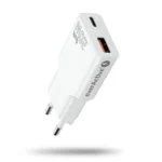 everActive Φορτιστής Χωρίς Καλώδιο GaN με Θύρα USB-A και Θύρα USB-C 20W Power Delivery / Quick Charge 3.0 Λευκός (SC-340Q)