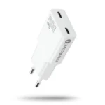 everActive Φορτιστής Χωρίς Καλώδιο GaN με 2 Θύρες USB-C 30W Power Delivery / Quick Charge 3.0 Λευκός (SC-385Q)