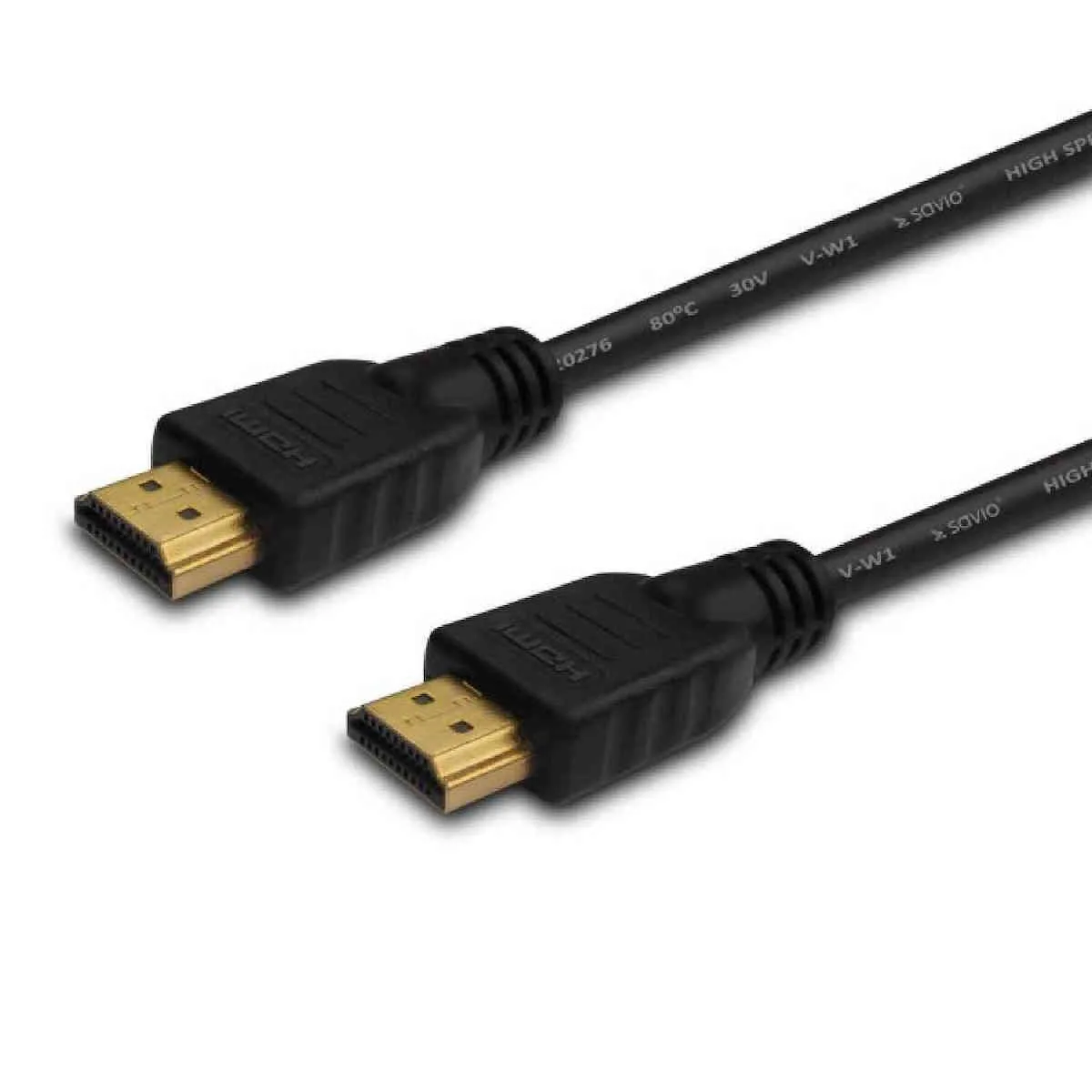 Savio HDMI 2.0 Cable HDMI male - HDMI male 3m Μαύρο - Image 1