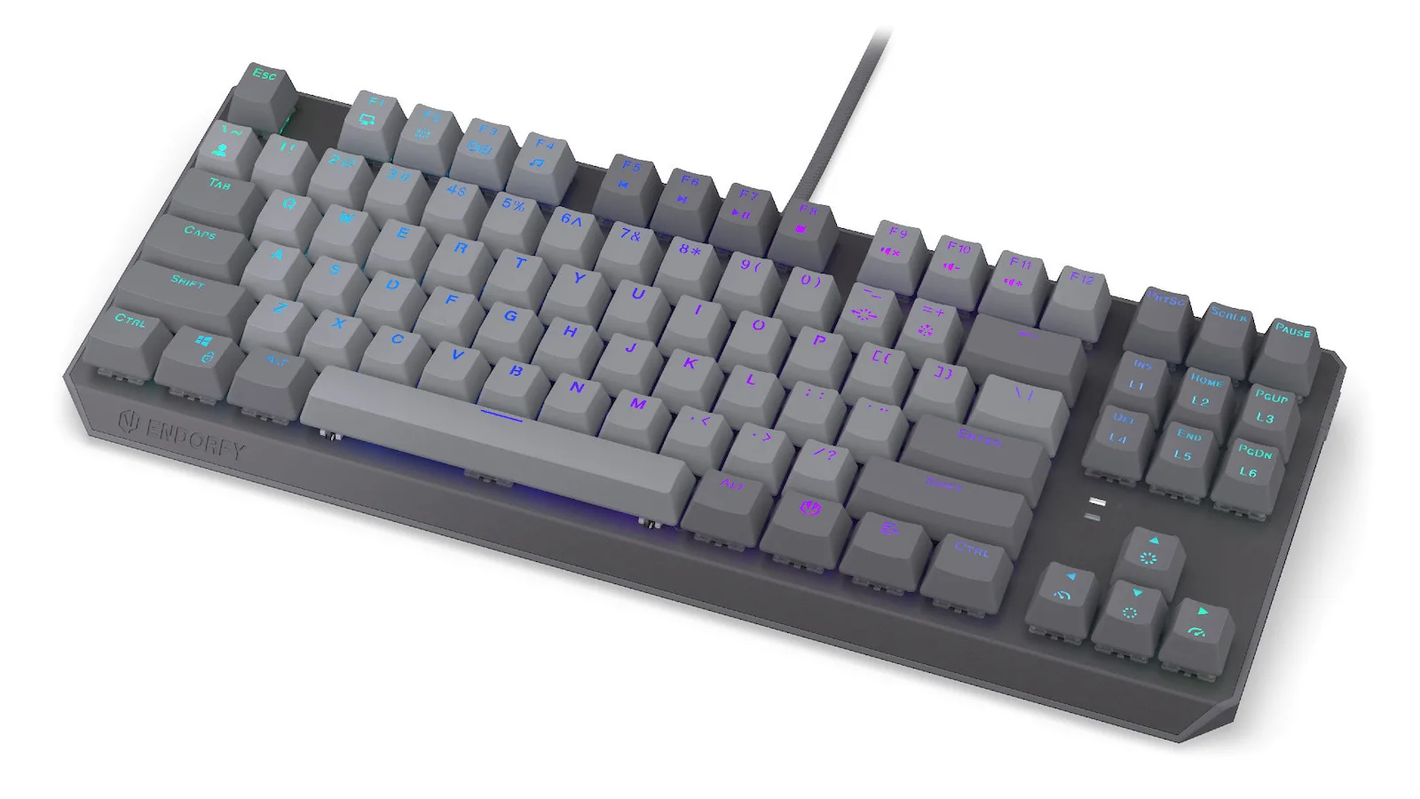 Endorfy Thock V2 Gaming Πληκτρολόγιο Tenkeyless με RGB φωτισμό (Αγγλικό US) - Image 1