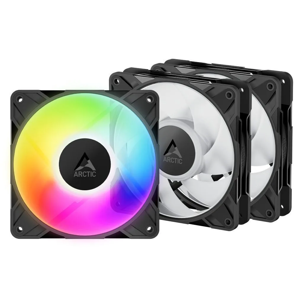 Arctic P12 Pro Reverse Case Fan 120mm με RGB Φωτισμό και Σύνδεση 3-Pin / 4-Pin PWM 3τμχ - Image 1
