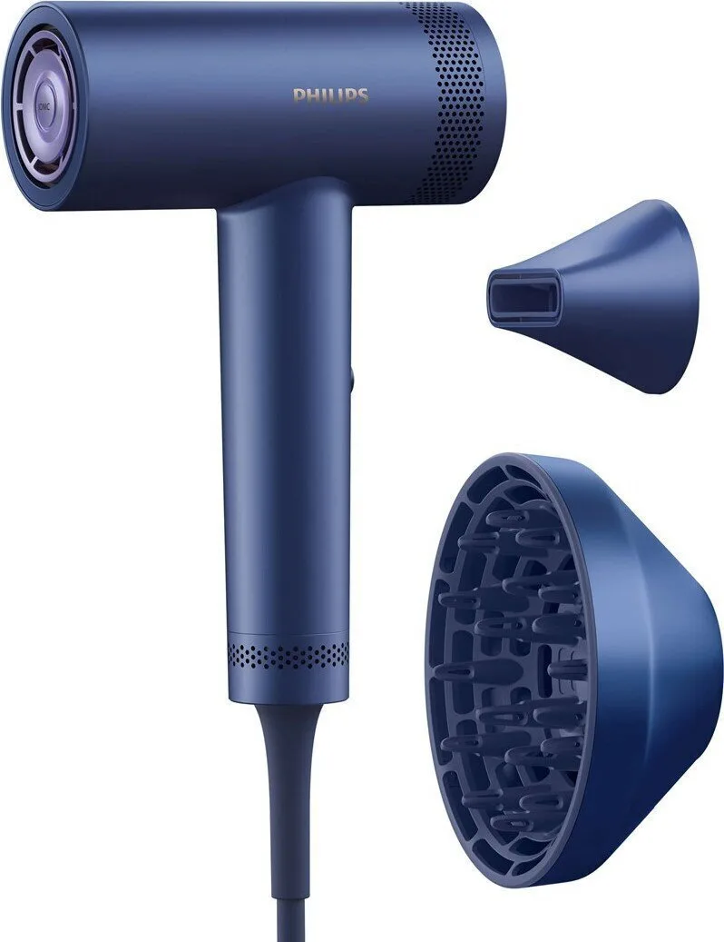 Philips Series 8000 Ionic Πιστολάκι Μαλλιών Turbo με Φυσούνα 1400W Μπλε BHD839/10 - Image 1