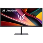 LG UltraGear WQHD Ultrawide VA HDR Curved Monitor 34" QHD 3440x1440 240Hz με Χρόνο Απόκρισης 1ms GTG