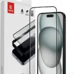Crong 2.5D 0.33mm Full Glue Tempered Glass Μαύρο (iPhone 16) CRG3DAGIP1661