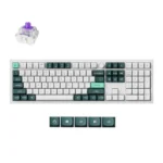 Keychron Q6 HE QMK Q6H-P1 Ασύρματο Ηall Effect Gaming Πληκτρολόγιο με Magnetic διακόπτες και RGB φωτισμό (Αγγλικό US) Shell White