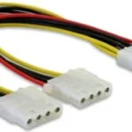 DeLock 4-Pin Molex - 4-Pin Molex Cable 0.11m Πολύχρωμο 82100