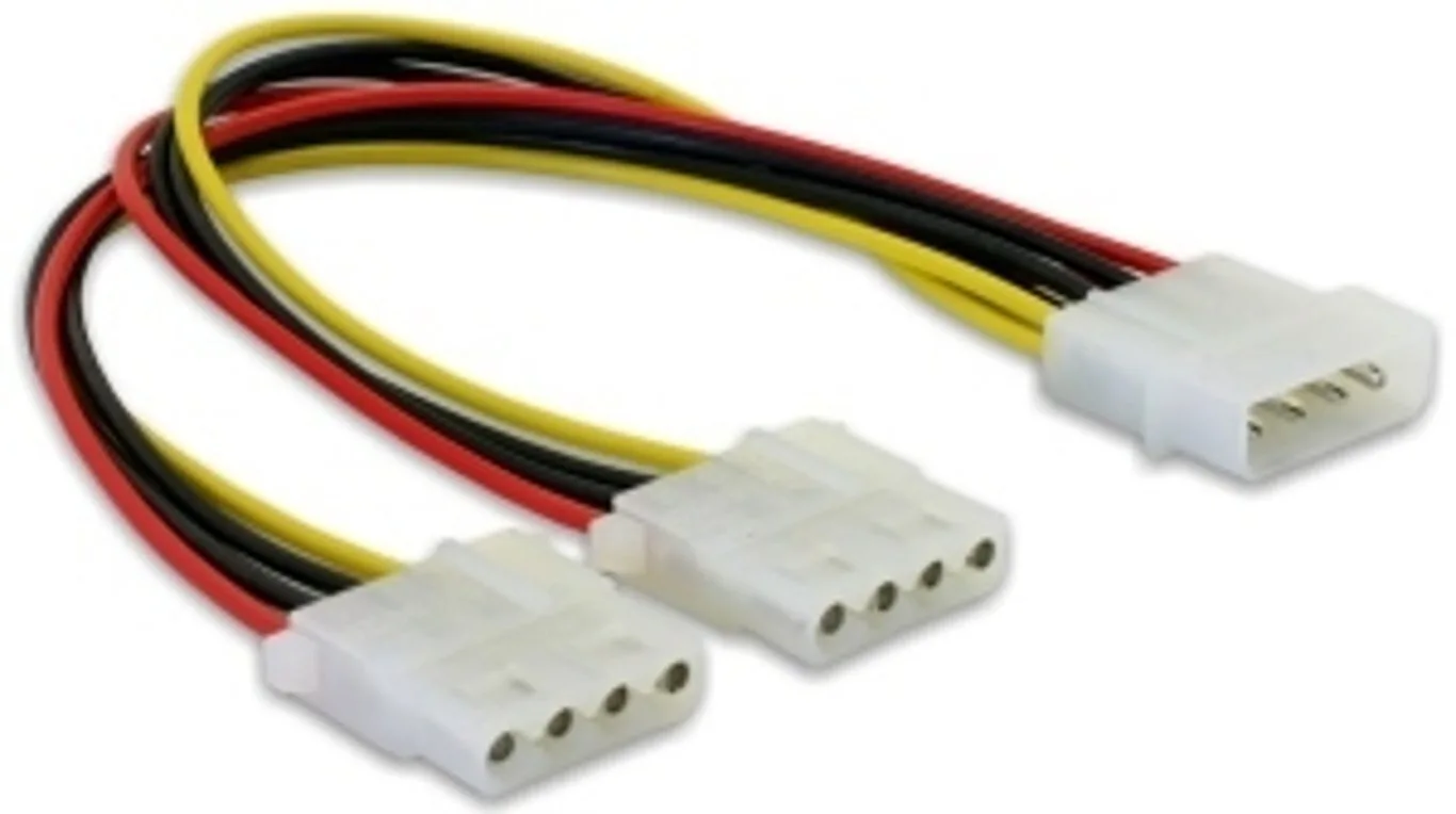 20251106124323_delock_4_pin_molex_4_pin_molex_cable_0_11m_polychromo_82100 DeLock 4-Pin Molex - 4-Pin Molex Cable 0.11m Πολύχρωμο 82100 - Image 1