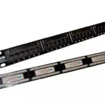 A-LAN Patch Panel για Rack 1U 24 Θυρών cat5e Μαύρο PK003