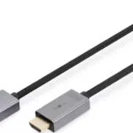Digitus Cable DisplayPort male - HDMI male 1.8m Μαύρο (DB-340202-018-S)