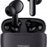 Tonsil T50BT In-ear Bluetooth Handsfree Ακουστικά με Θήκη Φόρτισης Μαύρα