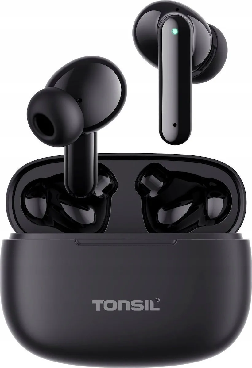 20251106160608_tonsil_t50bt_in_ear_bluetooth_handsfree_akoustika_me_thiki_fortisis_mayra Tonsil T50BT In-ear Bluetooth Handsfree Ακουστικά με Θήκη Φόρτισης Μαύρα - Image 1