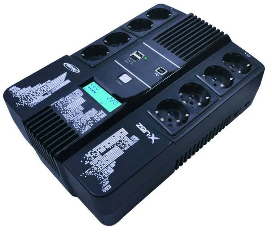 Infosec Zen-X 1000 SCH UPS Line-Interactive 1000VA 600W με 8 Schuko Πρίζες - Image 1