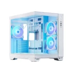Chieftec Visio GM-30W-TG-OP Cube Κουτί Υπολογιστή με Πλαϊνό Παράθυρο Λευκό