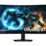 Samsung Odyssey G7 G75F VA HDR Curved Gaming Monitor 37" 4K 3840x2160 165Hz με Χρόνο Απόκρισης 1ms GTG
